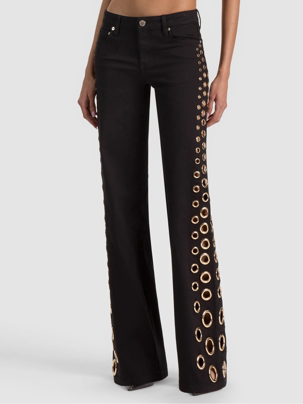 $795 NWT ALICE + Olivia ROXIE GROMMET JEAN $ 795 Size 24 25 28 29 31